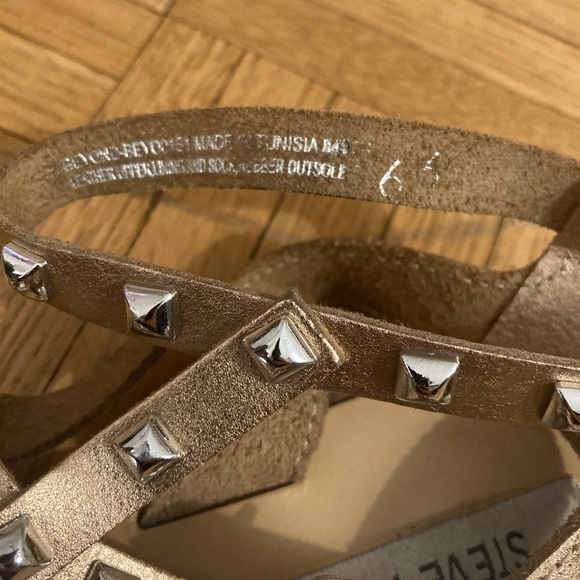Steve Madden Studded Travel Strappy Sandal ROSE GOLD - Picture 3 of 5